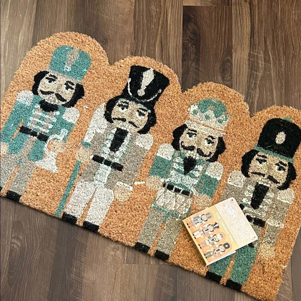 NEW! Vintage Inspired Nutcracker Ballet Outdoor Coir Christmas Holiday Doormat